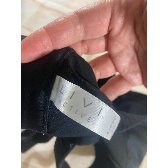 Livi Active Women's Black Moulded Underwire Full Coverage Sports Bra - 44DDD - Picture 9 of 13